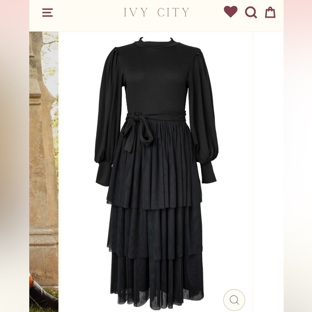 Ivy City Co Corsette Midi dress, size small NWT